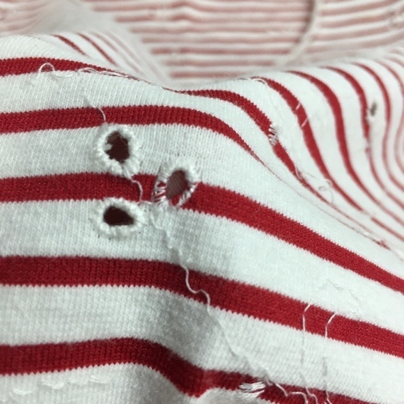 Nara Maglie Women’s striped, embroidered eyelet blouse/ top. - Picture 9 of 10